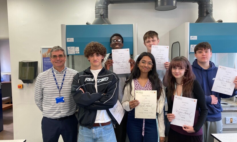 Chemistry Students Take on Cambridge Chemistry Challenge