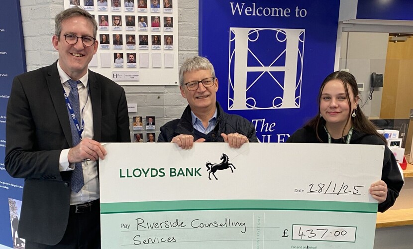 Henley College Raises £437 for Riverside Counselling