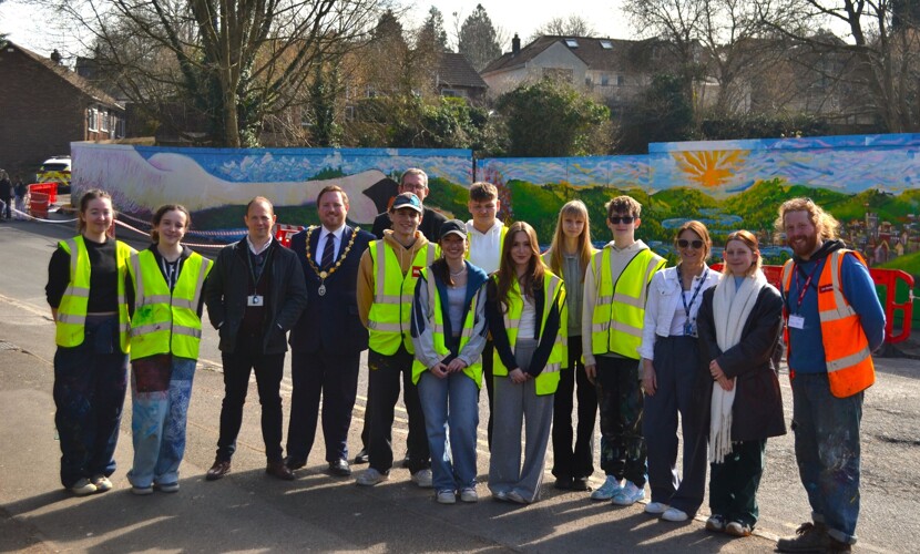 Students from The Henley College Create Stunning Mural Highlighting Environmental Issues and Celebrating Local Heritage 