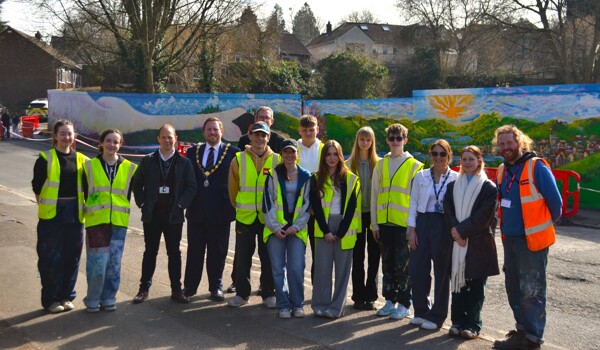 Students from The Henley College Create Stunning Mural Highlighting Environmental Issues and Celebrating Local Heritage 